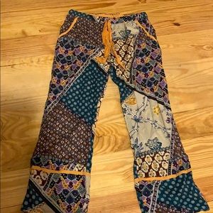Boho wide leg pants